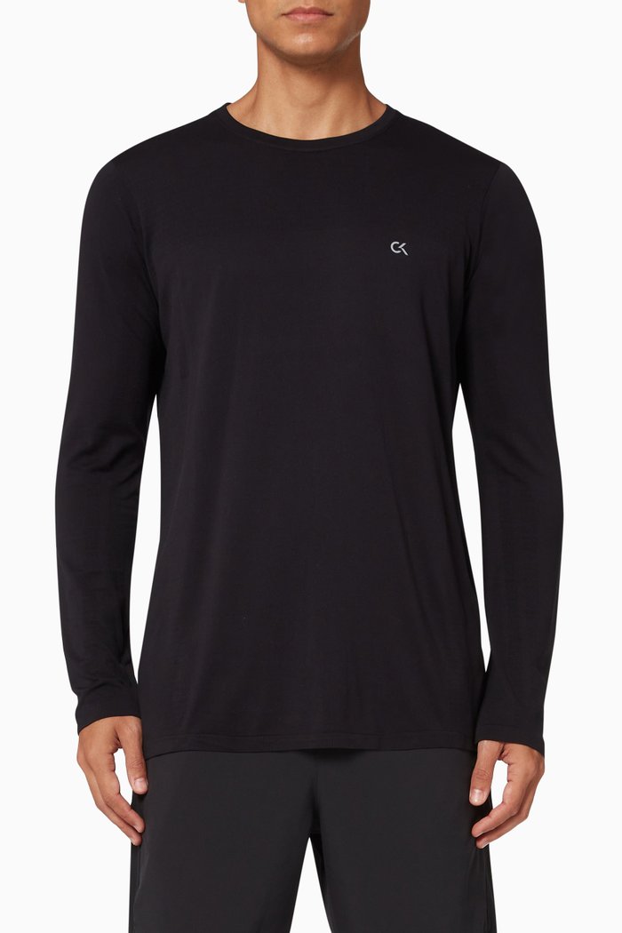 

Long Sleeve Gym T-shirt in, Black