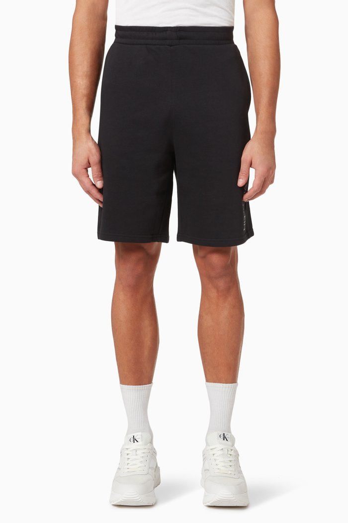 

Logo Shorts in Knit, Black