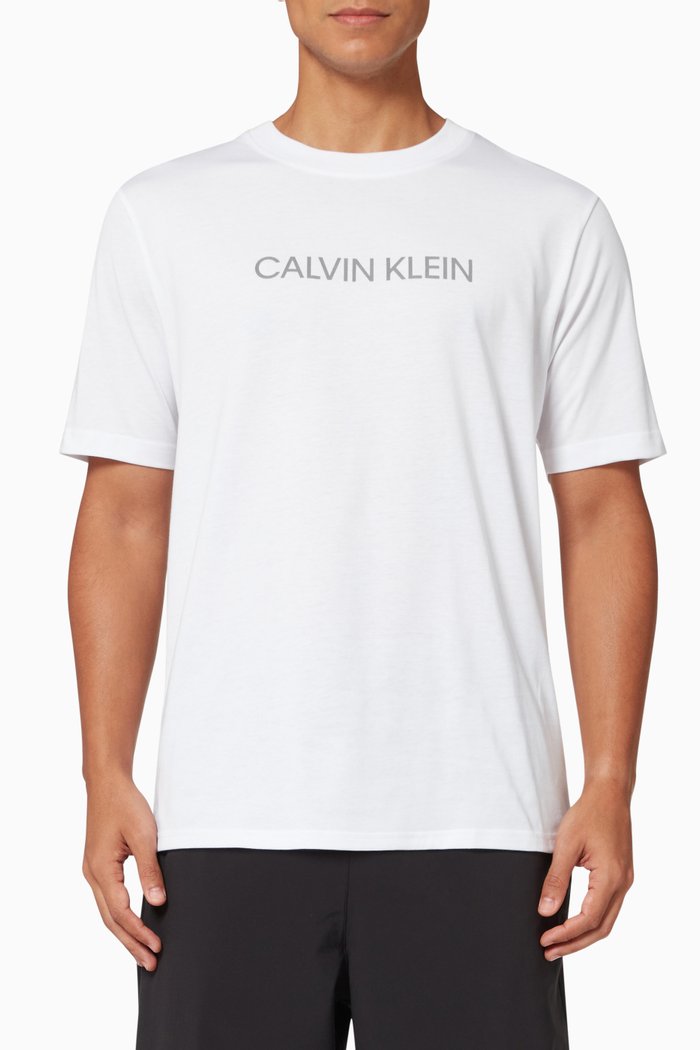 

Logo Gym T-shirt in Recycled Double Knit, White