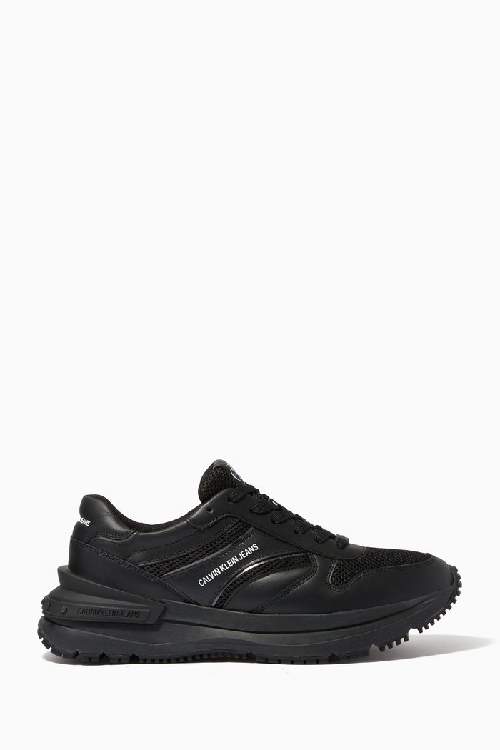 

Chunky Sneakers in Leather, Black