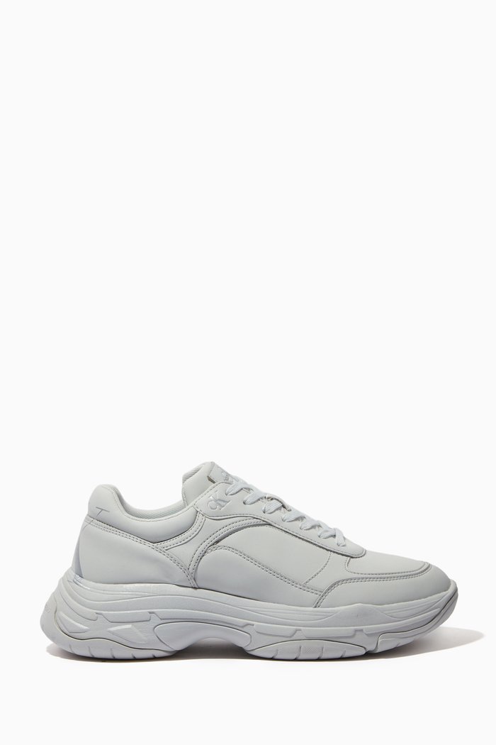 

Chunky Sneakers in Faux Leather, Blue