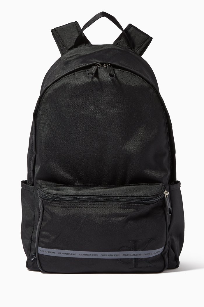 

Round Backpack in Recycled Polyester, Black
