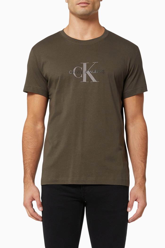 

Archival Monogram T-shirt in Jersey, Grey