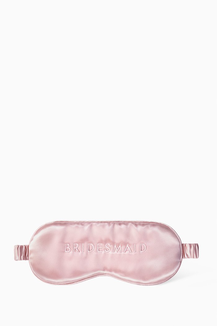 

Bridesmaid Pure Silk Sleep Mask, Multicolour