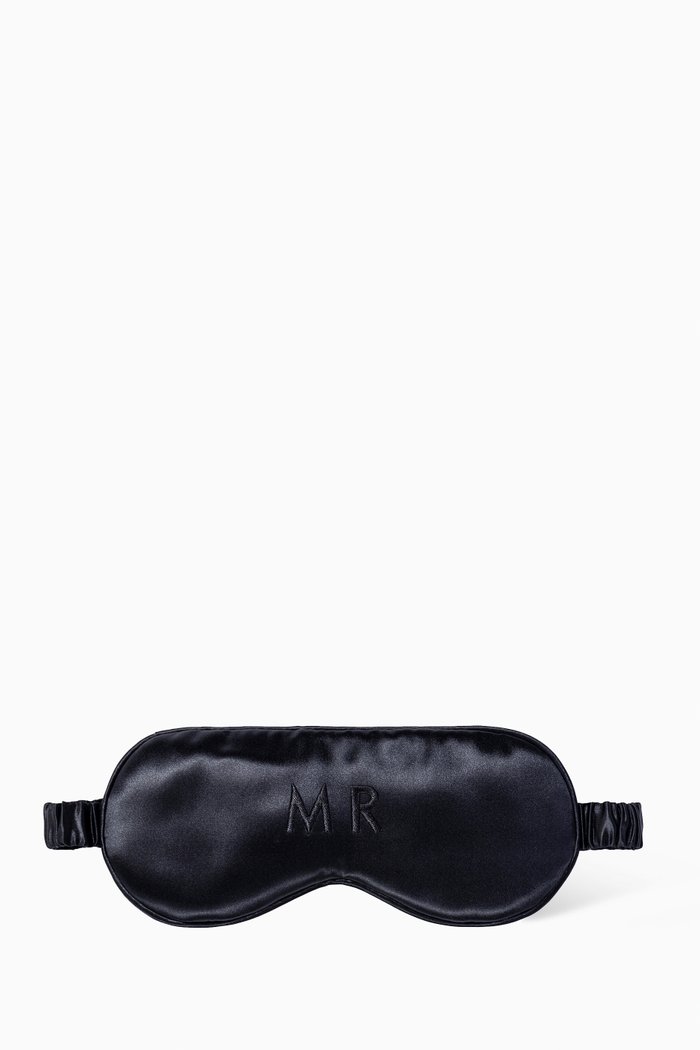 

"Mr" Pure Silk Sleep Mask, Multicolour