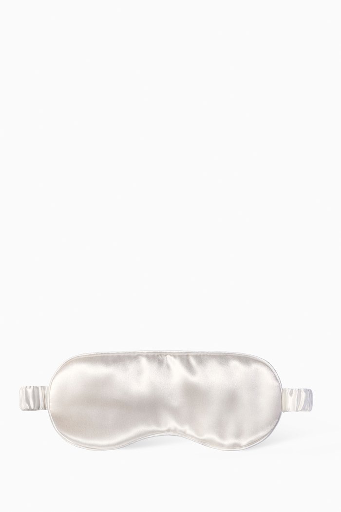 

Pure Silk Sleep Mask, White