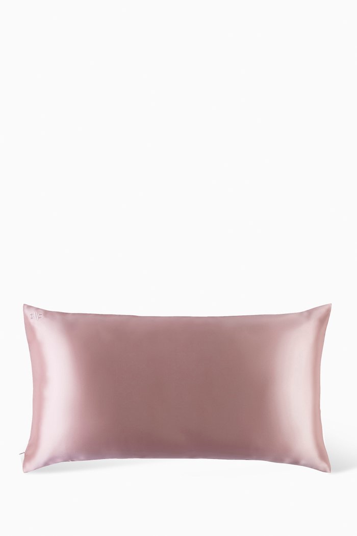 King Pure Silk Pillowcase, Pink