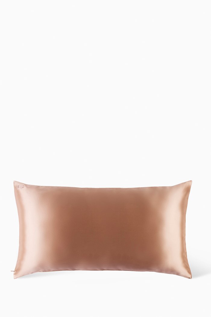 

King Pure Silk Pillowcase, Rose gold