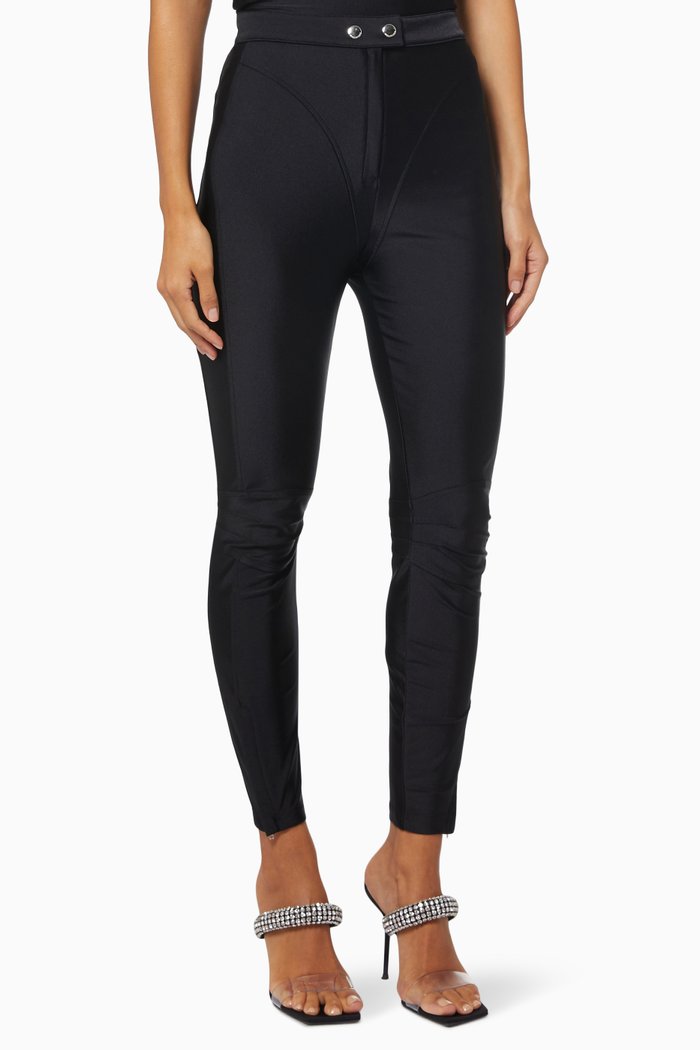 

Moto Leggings in Active Stretch Knit, Black