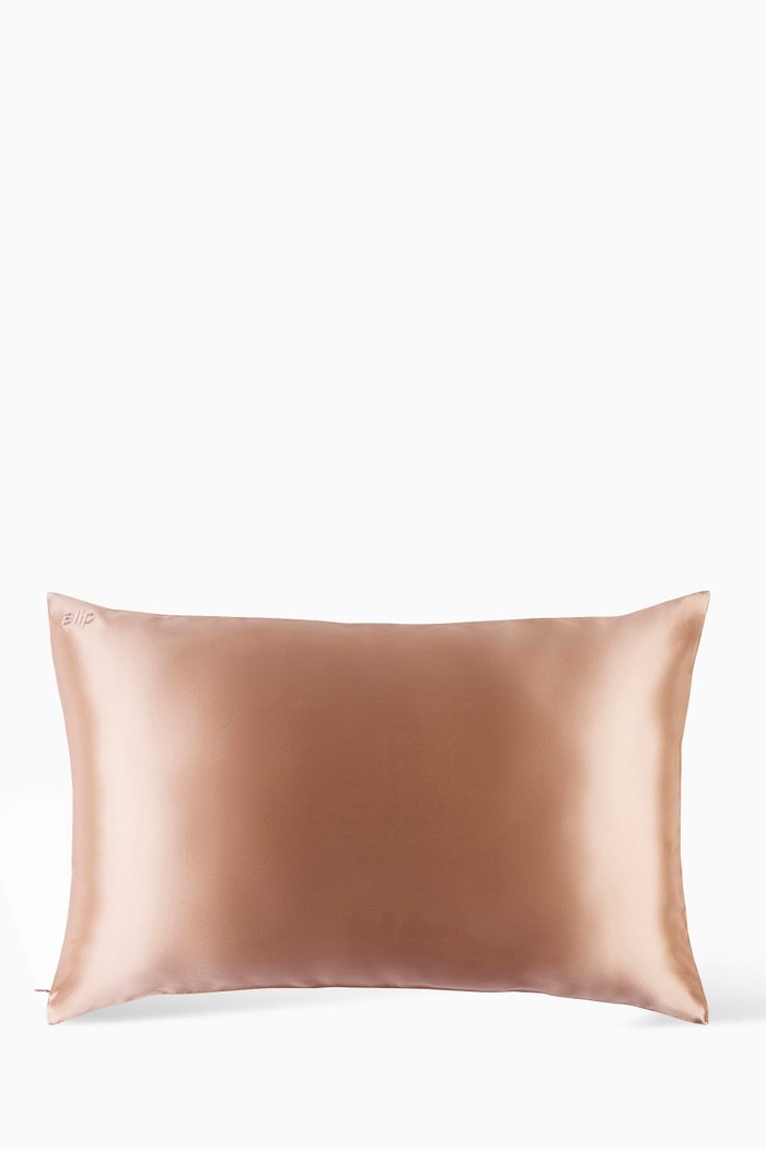 Queen Pure Silk Pillowcase, Colourless