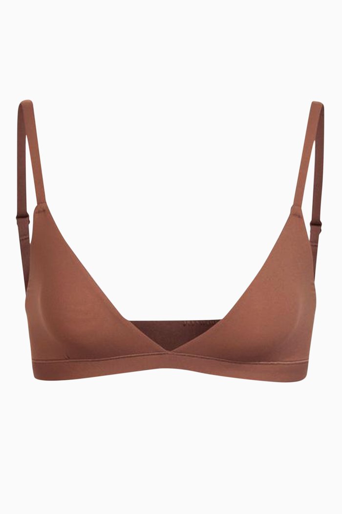 Mesh Triangle Bralette, Red