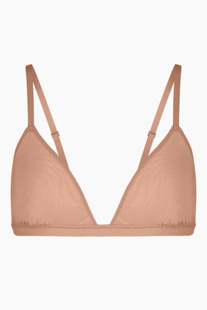 

Mesh Triangle Bralette, Yellow