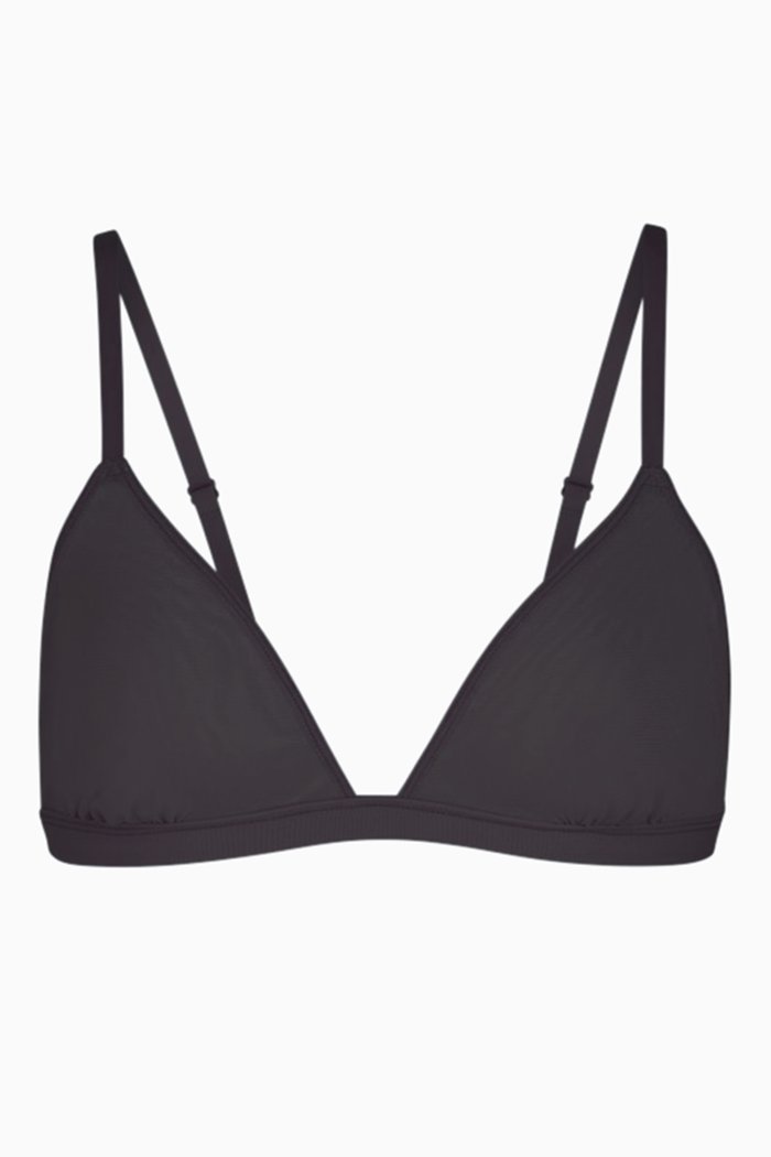 

Mesh Triangle Bralette, Black