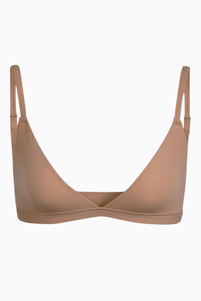 

Mesh Triangle Bralette, Brown