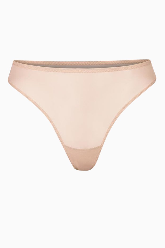 

Mesh Built Up Thong, Grey