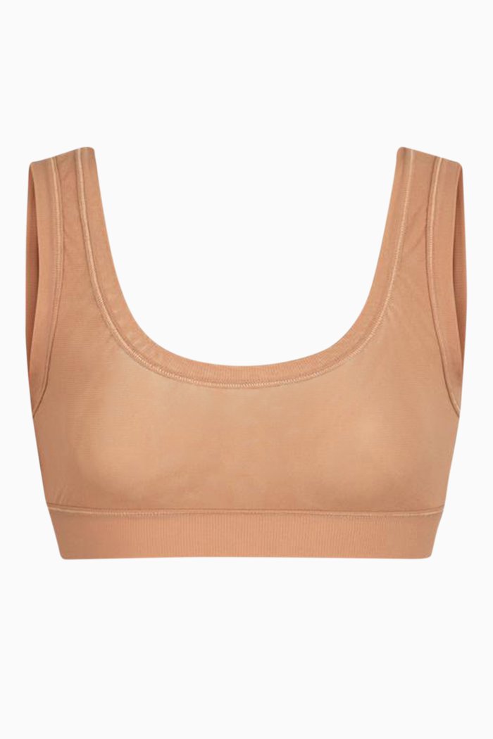 

Summer Mesh Scoop Bralette, Brown