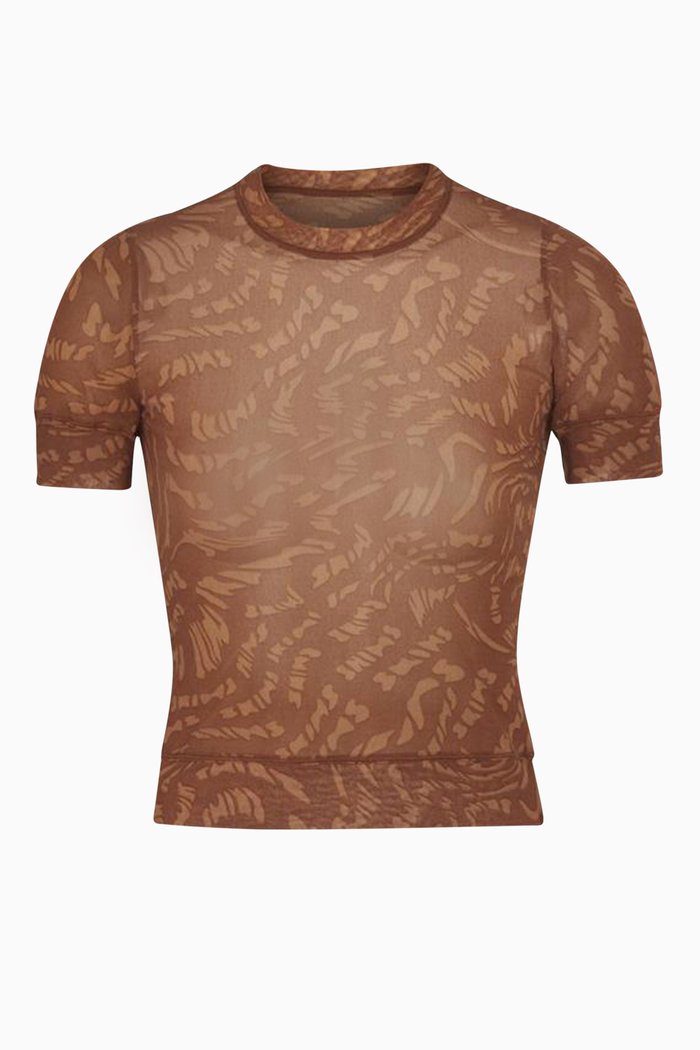 

Summer Mesh T-shirt, Brown