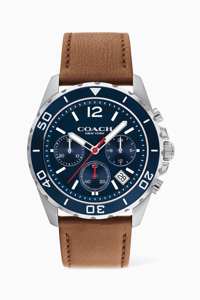 

Kent Chronograph Watch, 44mm, Brown