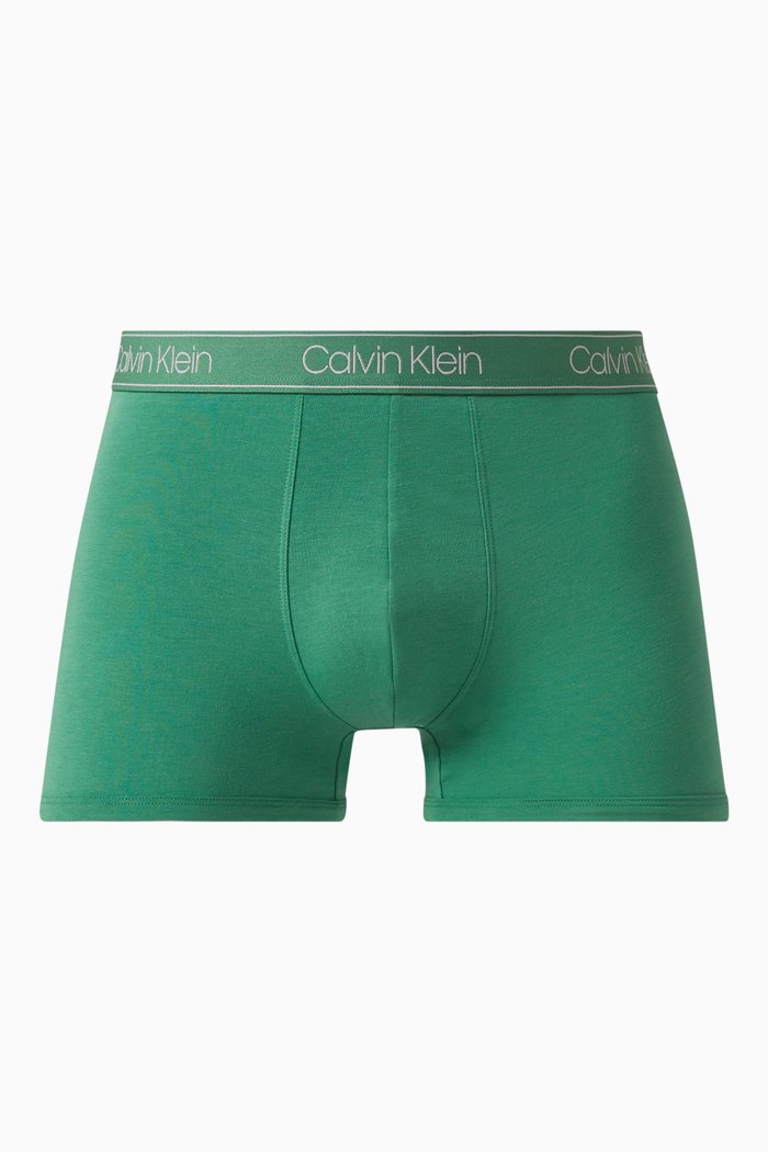 

Logo Trunks in Cotton Jersey, Green