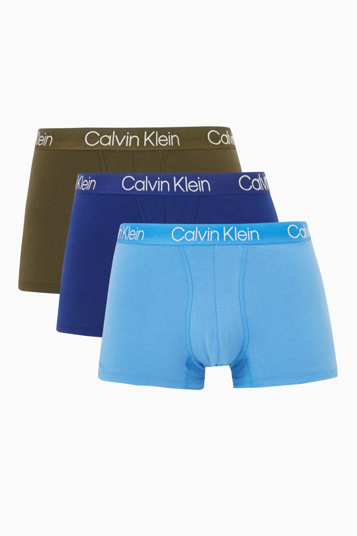 

Modern Structure Trunks in Stretch Cotton Blend, Set of 3, Multicolour