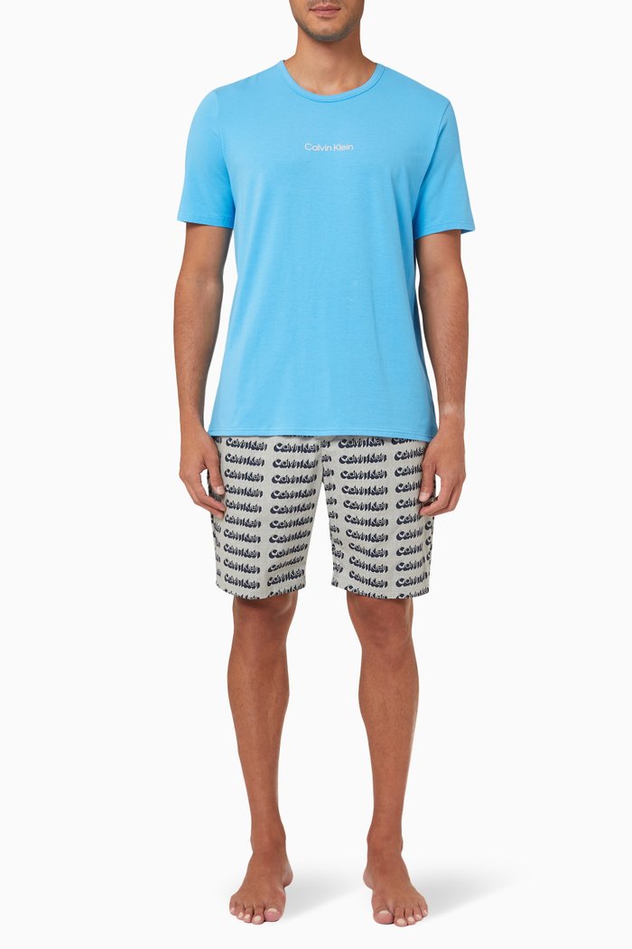 

Shorts Set in Cotton, Blue