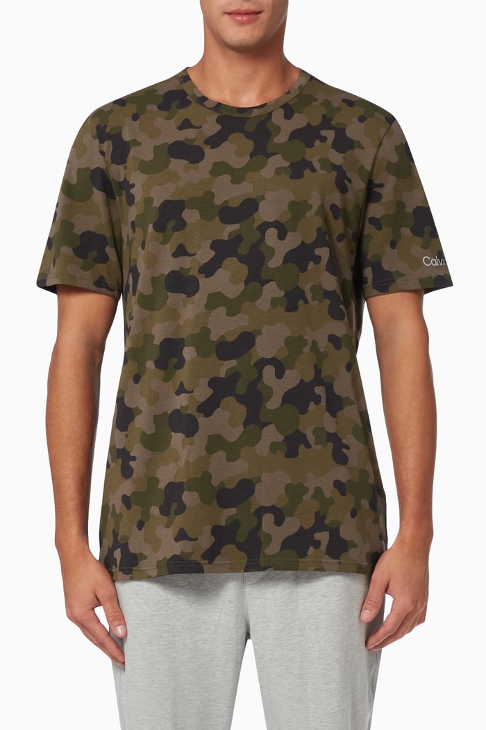 

Galvanized Lounge T-Shirt in Stretch Jersey, Green