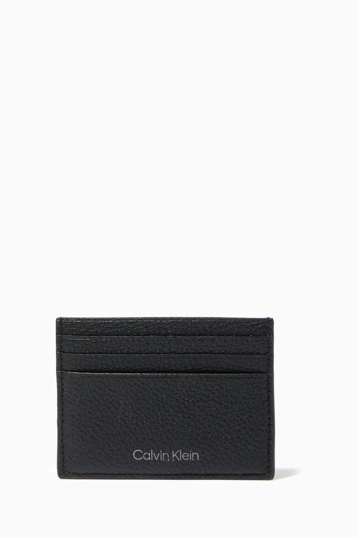 

Warmth Card Holder in Leather, Black