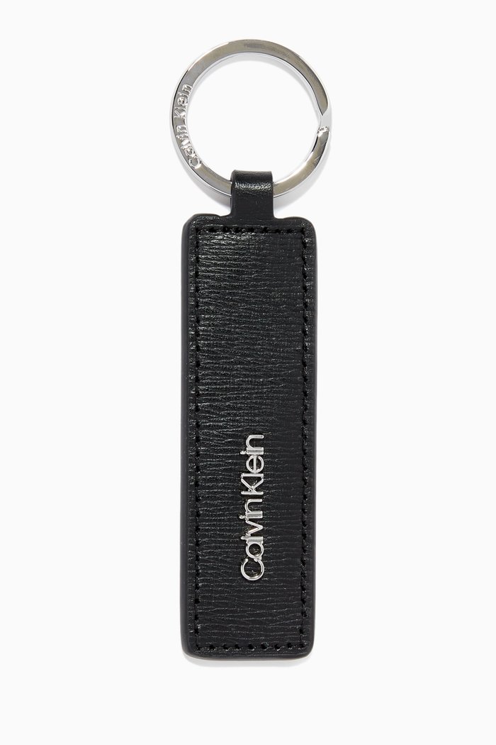 

Keyring in Leather, Black