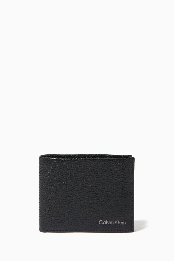 

Warmth Bi-fold Wallet in Leather, Black