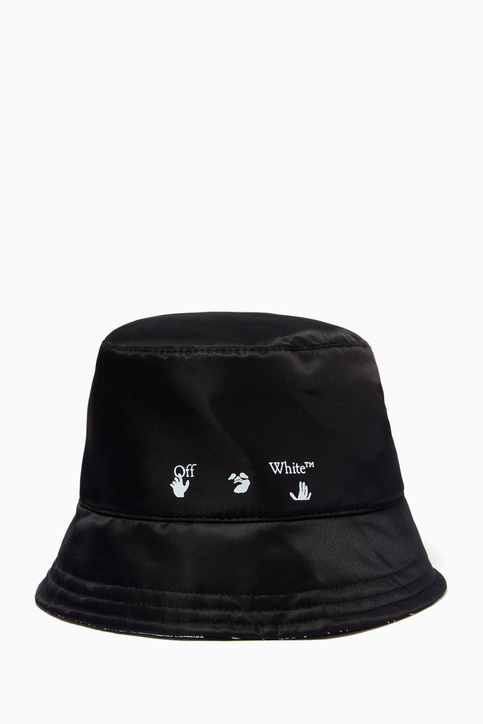 

Logo Bucket Hat in Nylon, Black