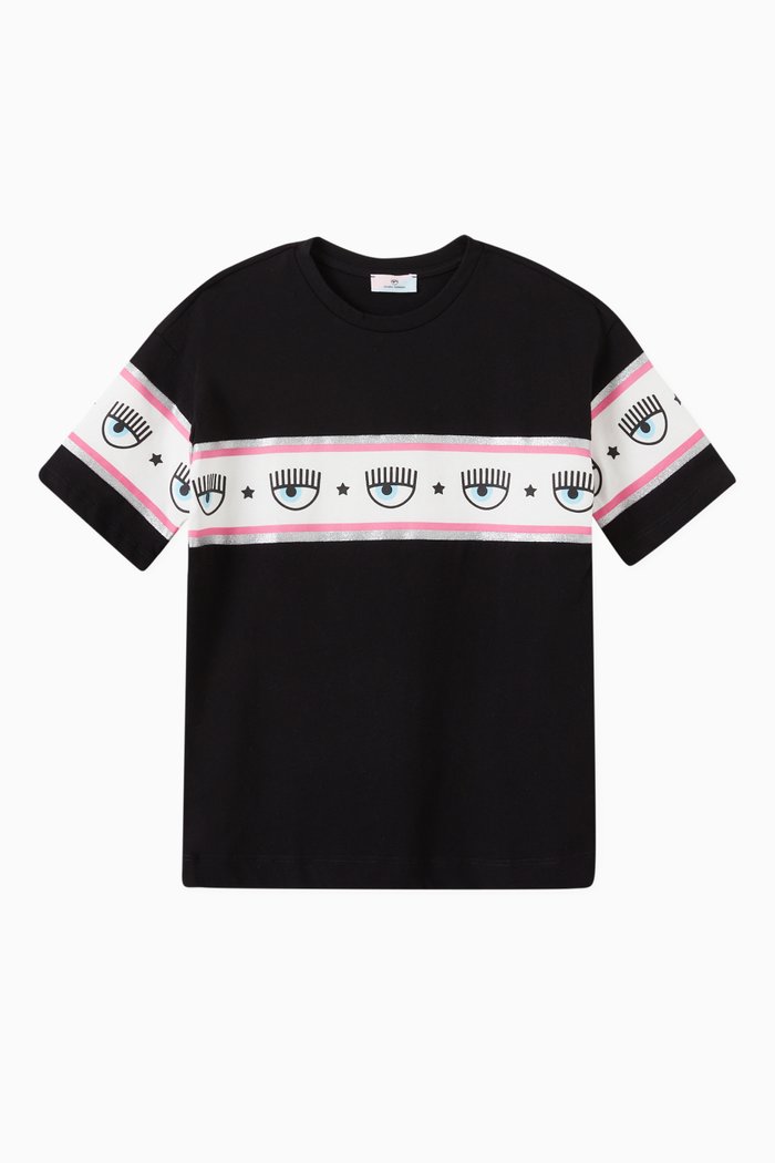 

x Monnalisa Logomania T-shirt in Jersey, Black