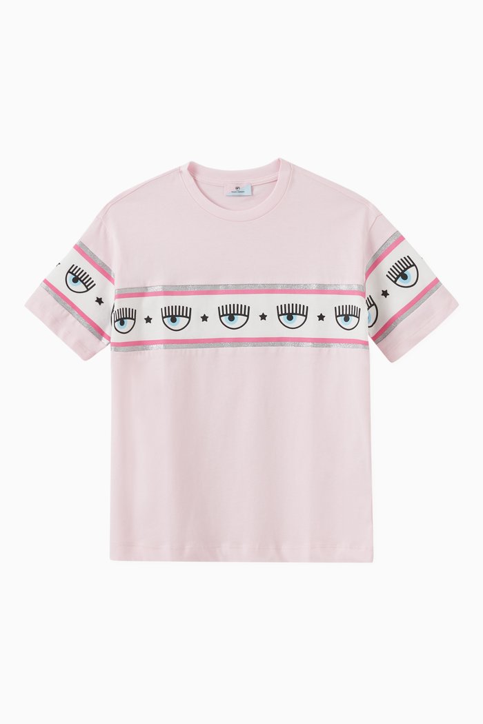 

x Monnalisa Logomania T-shirt in Jersey, Pink