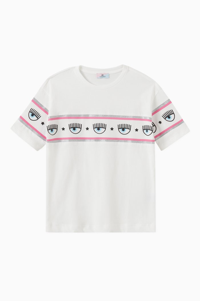 

x Monnalisa Logomania T-shirt in Jersey, White