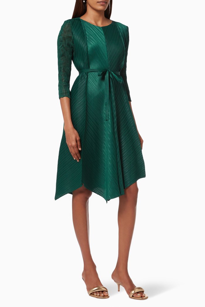 

Grace Dress in Crepe, Green