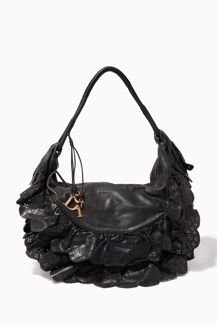 

Shoulder Bag in Leather, Black