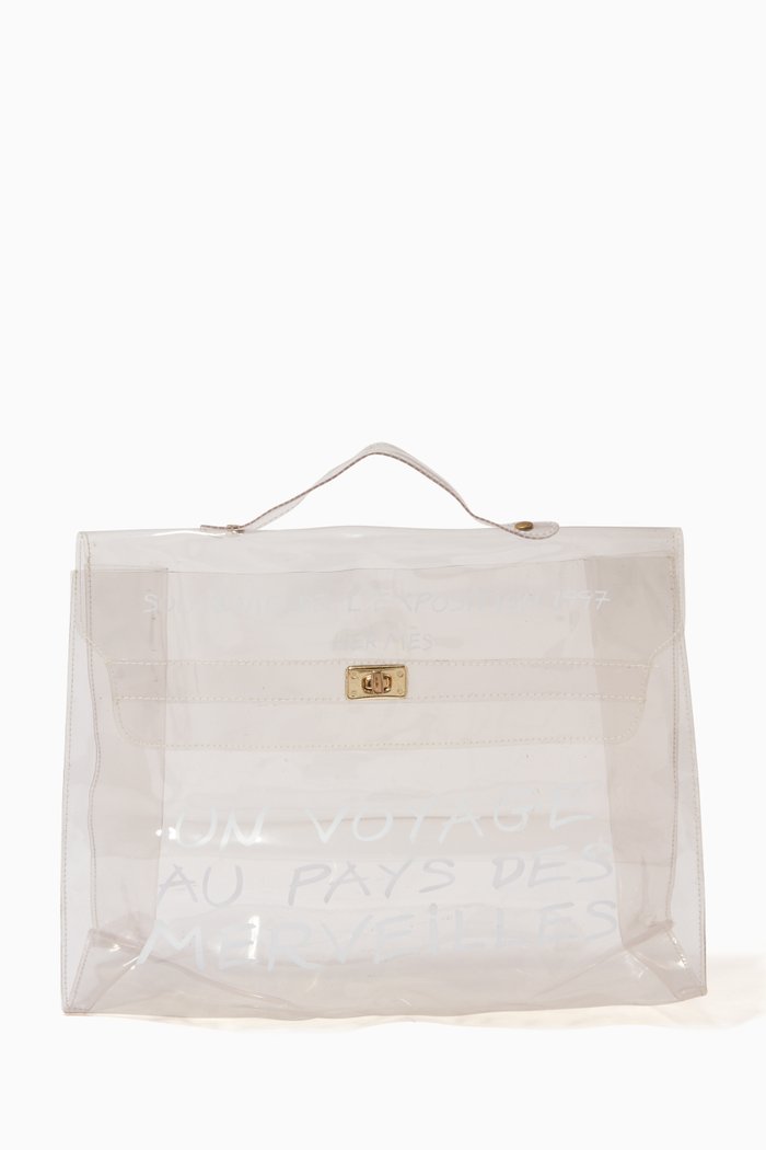 

Kelly Beach Bag in Vinyl, White