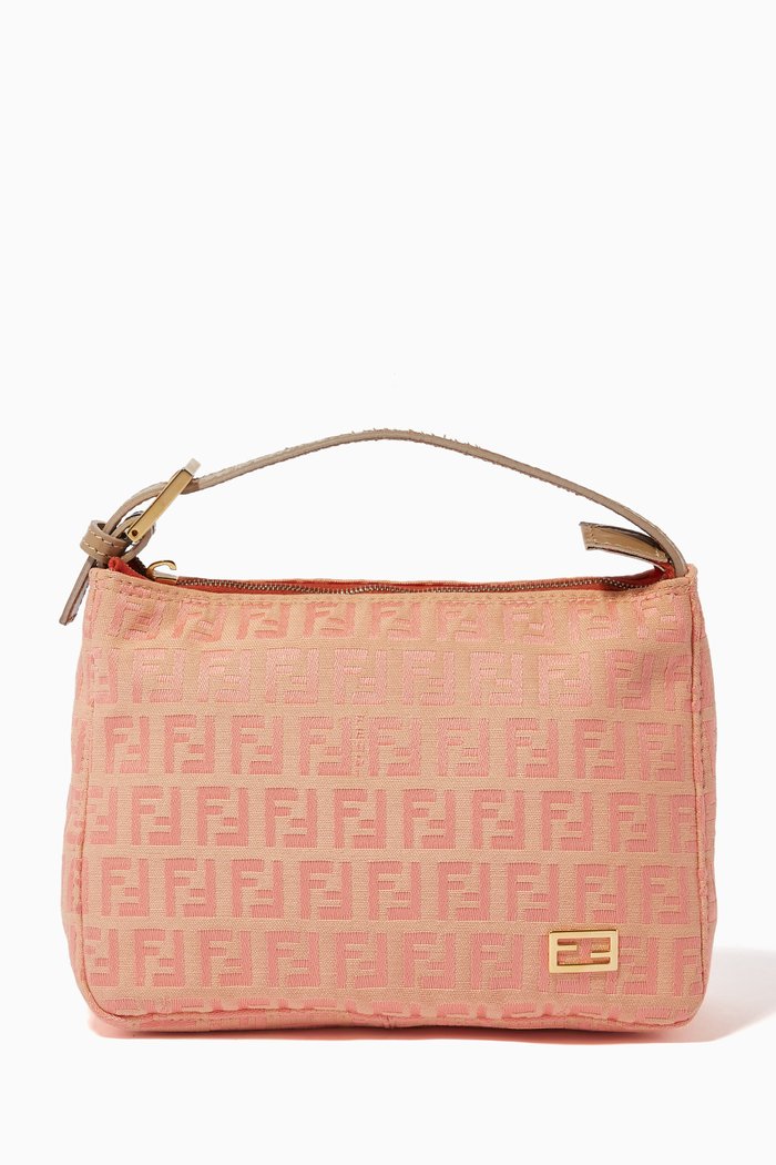 

Top Handle Bag in Zucchino Canvas, Pink