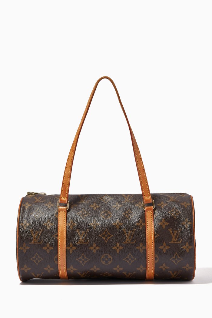 

Small Papillon Bag in Monogram Canvas, Brown