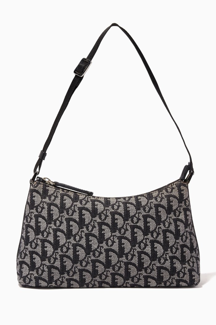

Shoulder Bag in Trotter Canvas, Black