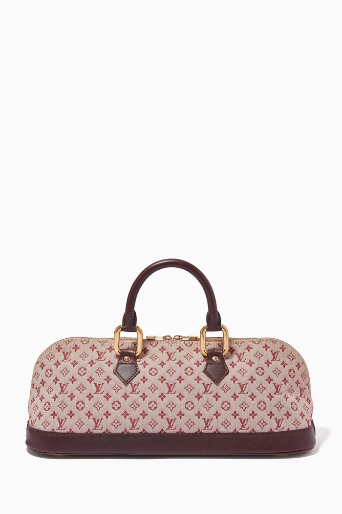 

Alma Shoulder Bag in Canvas & Leather, Pink