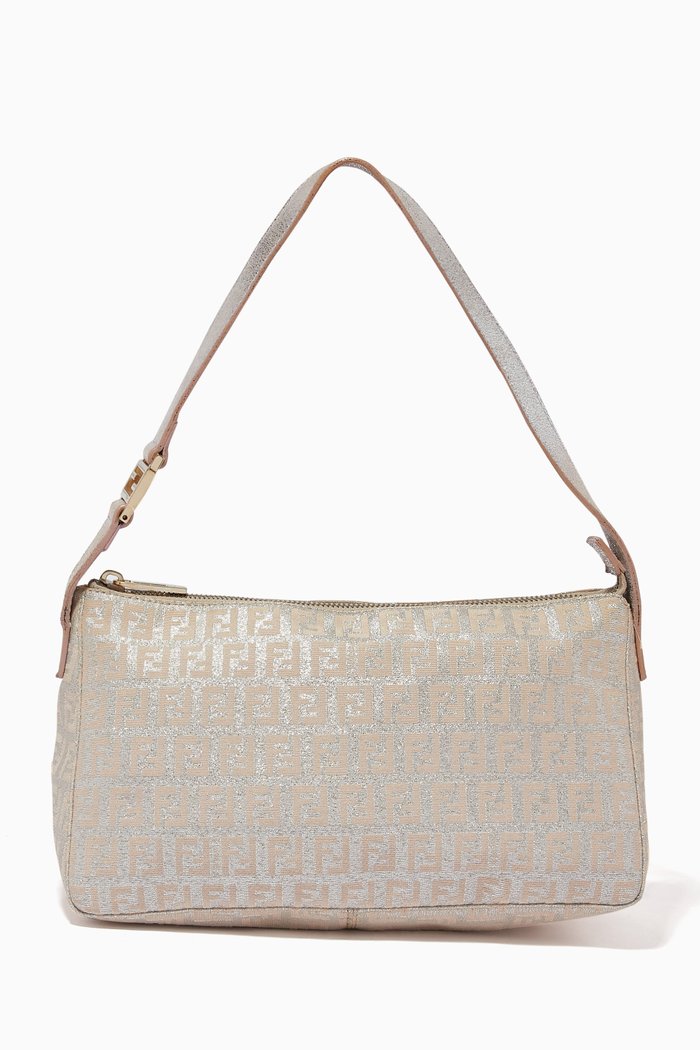 

Shoulder Bag in Zucchino Canvas, Pink