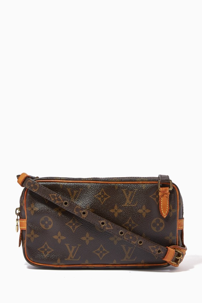 

Pochette Marly Bandouliere Crossbody Bag in Monogram Canvas, Brown