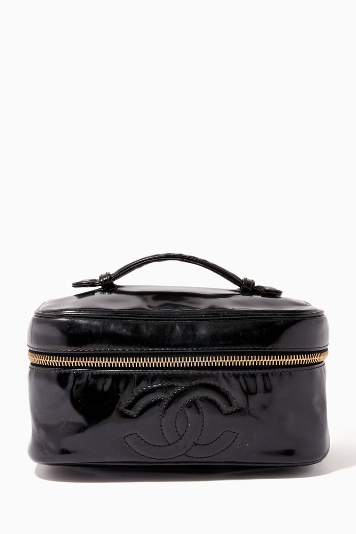 

Vanity Bag in Patent Leather, Black