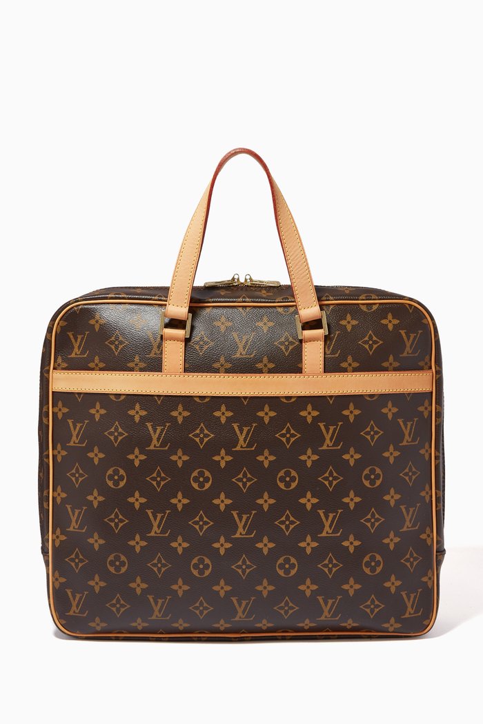 

Porte Documents Briefcase Bag in Monogram Canvas, Brown