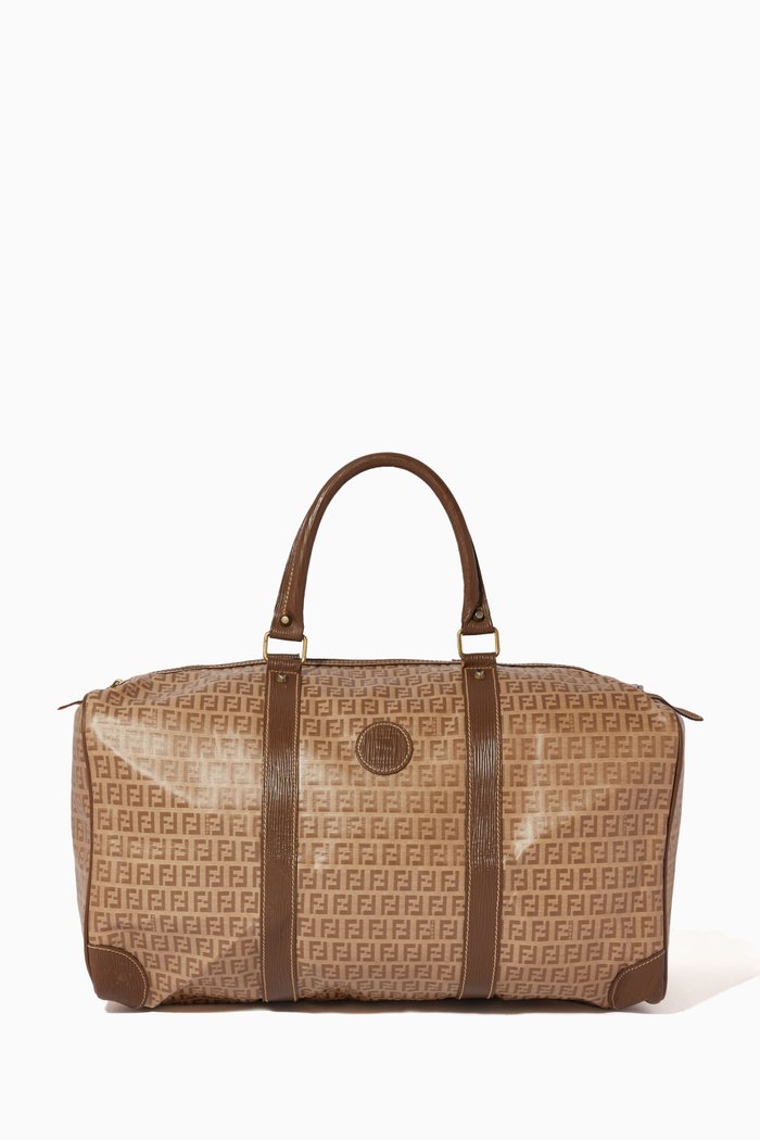 

Boston Travel Bag in Zucchino Canvas, Brown