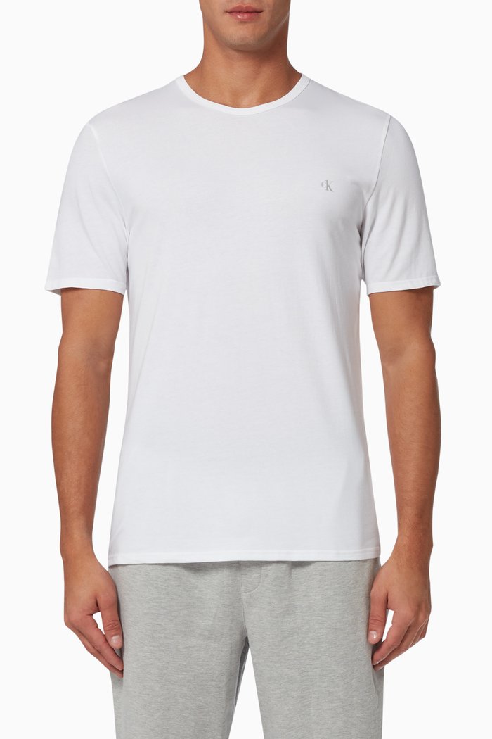 

Lounge T-shirt in Stretch Jersey, Set of 2, White