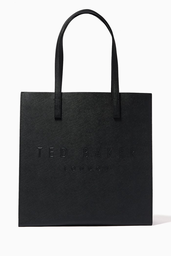 

Soocon Large Icon Bag in Crosshatch Fabric, Black