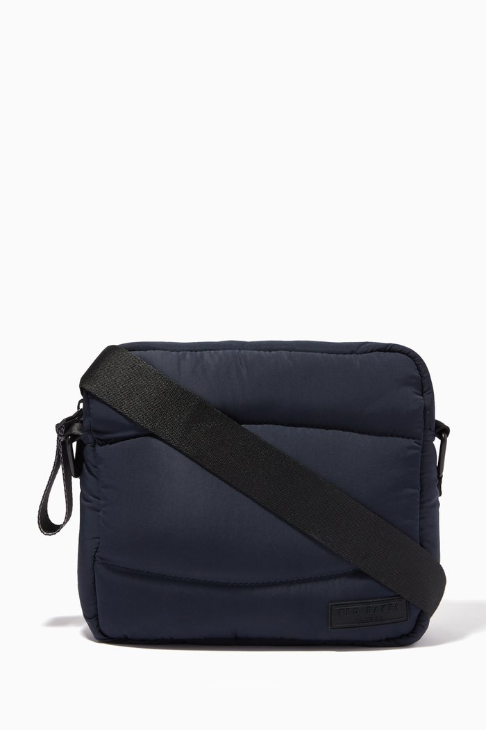 

Chupp Puffer Messenger Bag in Recycled Nylon, Blue