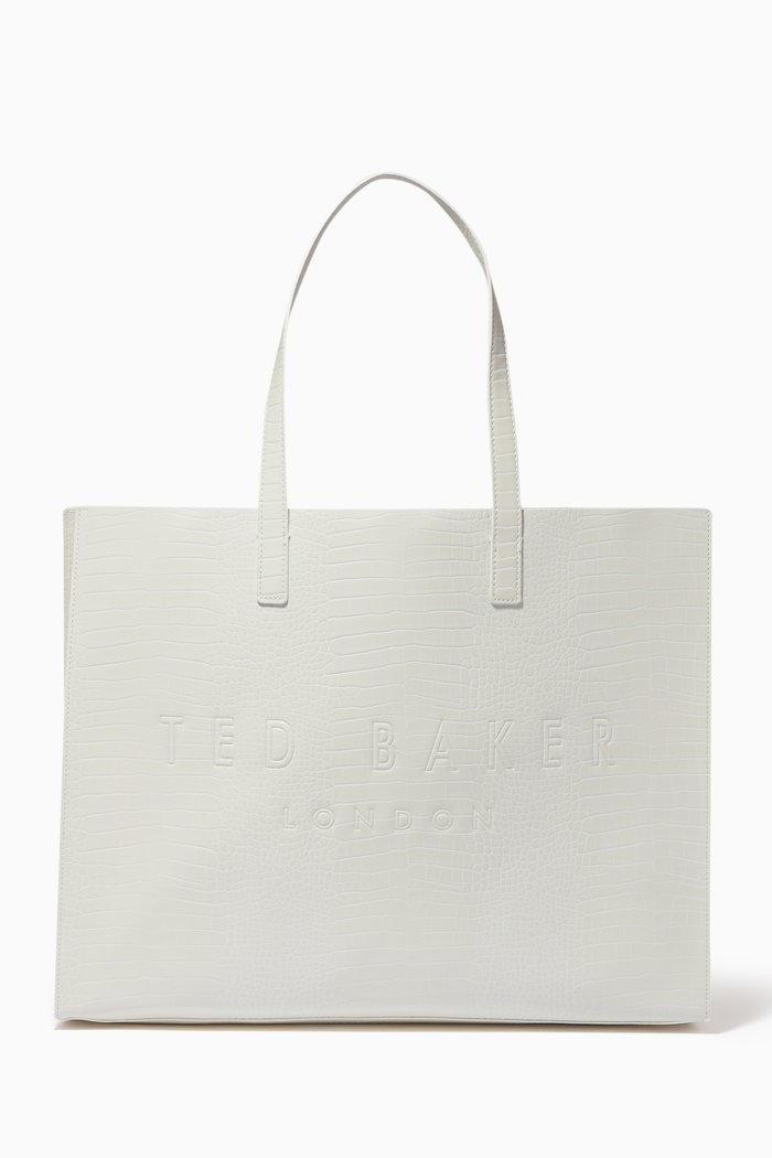 

Allicon EW Icon Bag in Croc-embossed PU, Neutral