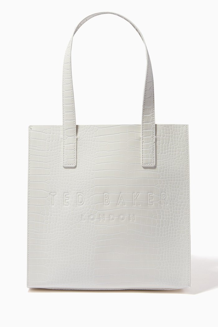 

Reptcon Small Icon Bag in Croc-embossed PU, Neutral